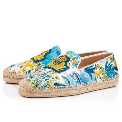 Alpargatas Nanou Orlato Christian Louboutin Hombre - Multicolor/Blancos - 3200966CM47